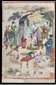 The Yellow Emperor transmits books to Léi Gōng, from Wellcomeimages.org 